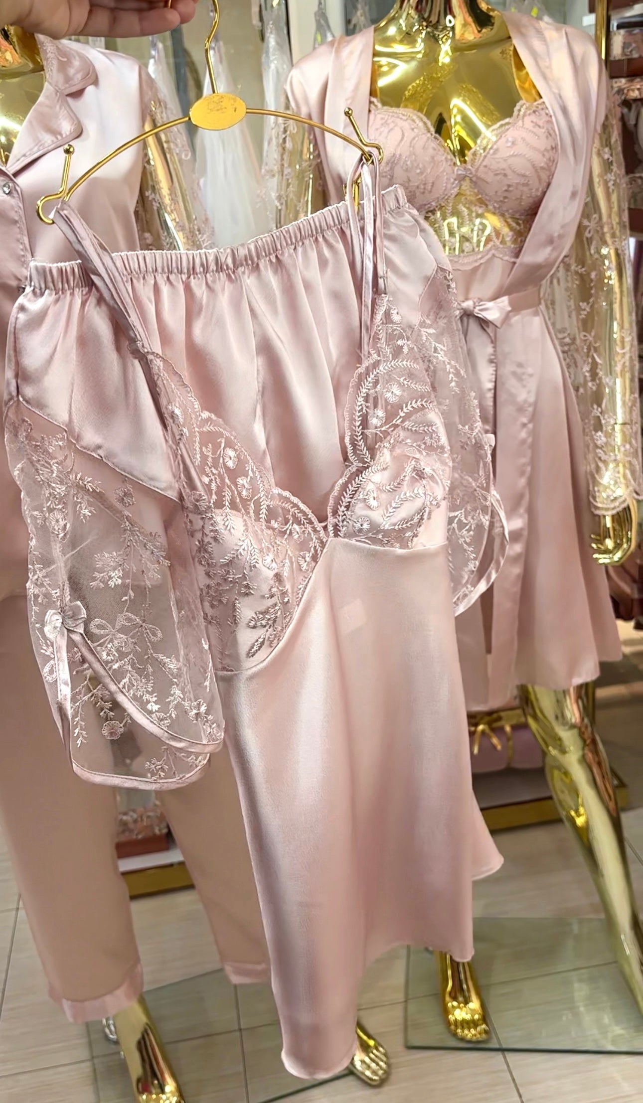 Box pyjama 6 piéces rose