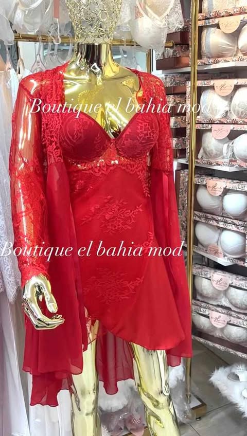Deshabiller Rouge en dentelle Nurtex