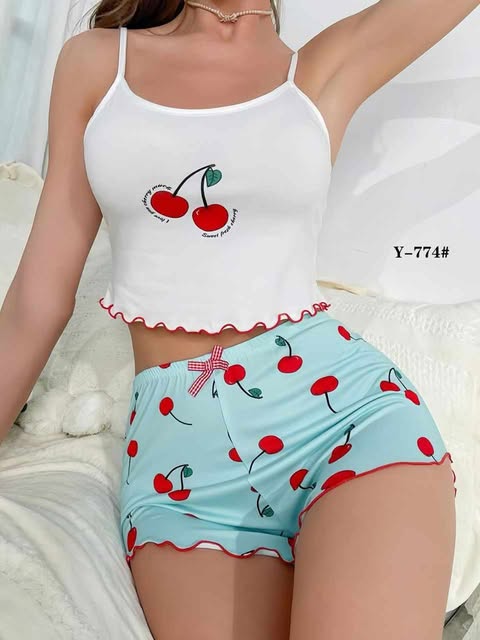 pyjama bustier short shein