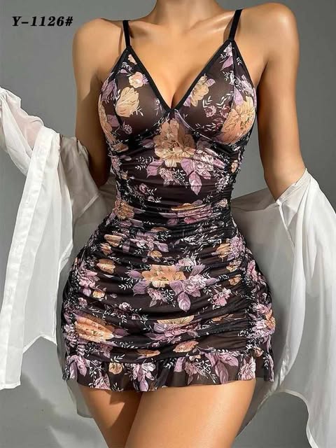Nuisette florale Noir