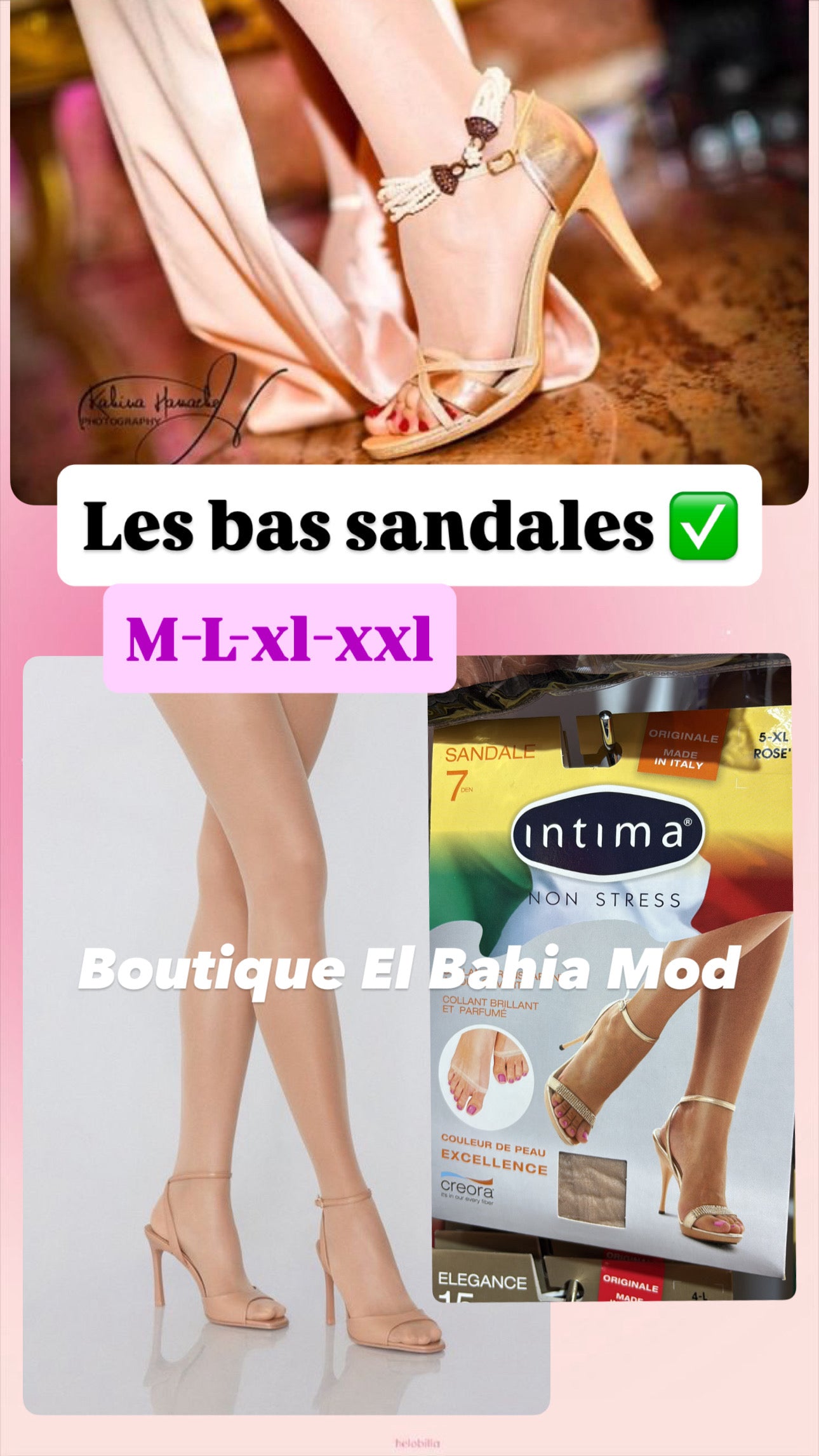 Les bas sandales