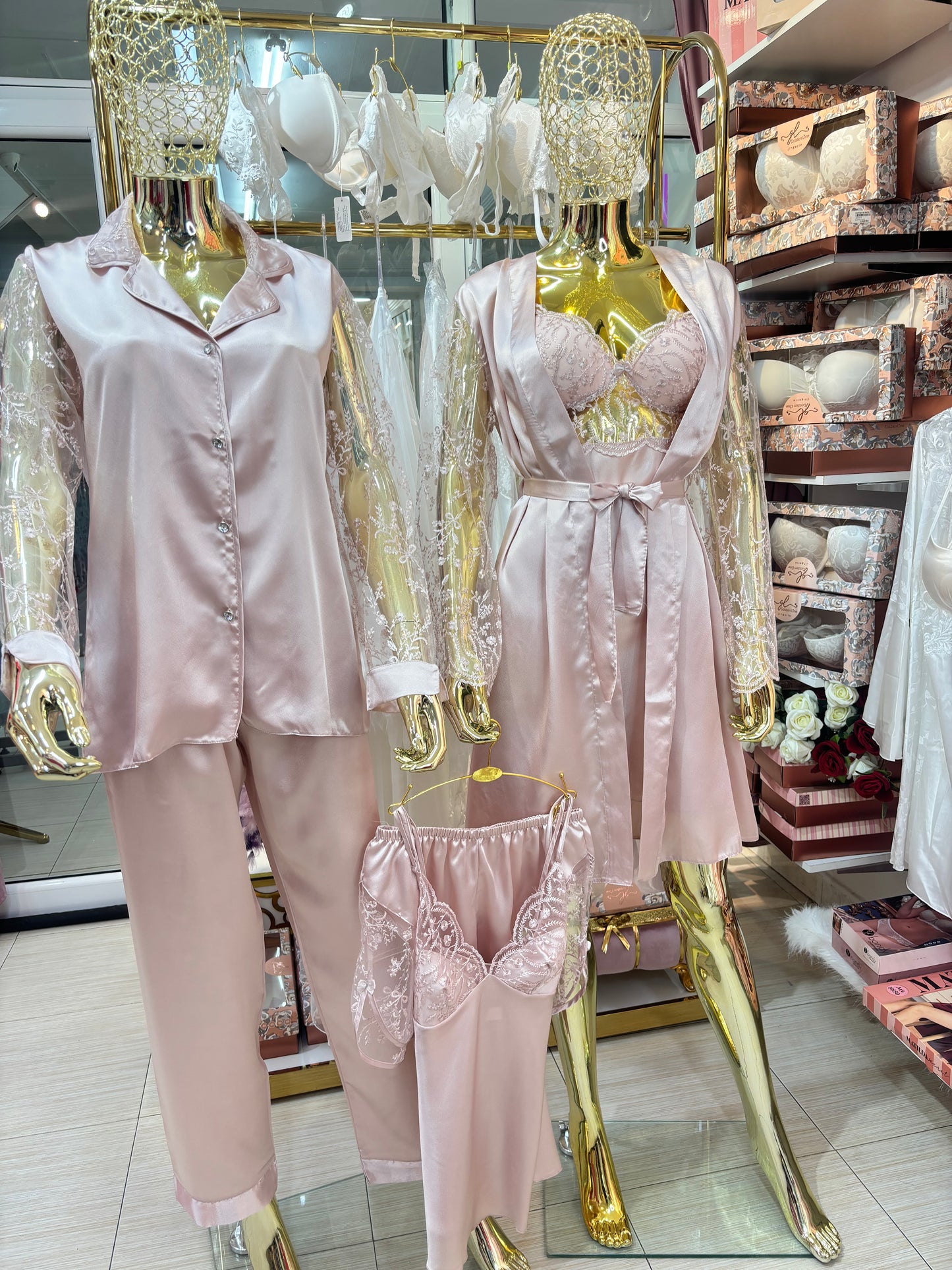 Box pyjama 6 piéces rose